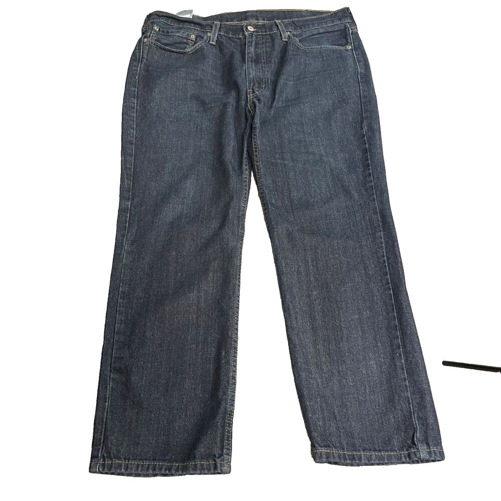 Levi Mens 514 denim straight leg dark blue wash 5 pocket 38x30